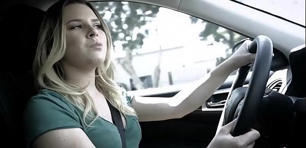  Fake driving school instructor fucks naive teen blonde